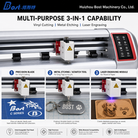Plotter de Corte de Vinilo de Escritorio Bost Serie C con Cámara, Grabador Láser de Contorno, Semiautomático, 220V, para Pegatinas y Transferencia Térmica