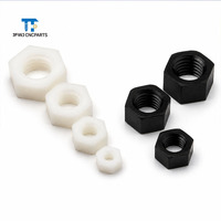 Écrou hexagonal en nylon M3, filetage métrique, auto-serrant, anti-vibration, isolant, en plastique, pour électronique, PCB, imprimante 3D, CNC