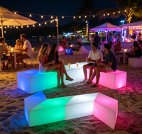 Meuble cube LED multicolore lumineux avec télécommande, indice de protection IP54, intensité réglable, pour Halloween, Noël, mariage, décoration intérieure, fête en extérieur