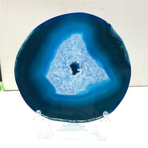 Rodajas de ágata natural de alta calidad Posavasos de piedra semipreciosa Premium para ventas de regalos Ágata de cristales naturales de alta calidad - Product Image 4