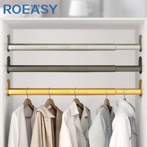 Tige télescopique en acier inoxydable pour penderie, accessoire de quincaillerie pour meubles - Product Image 1