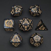 Ensembles de dés polyédriques en acrylique Cloud Dragon pour jeux de société RPG, service d'impression personnalisée en gros pour entreprises