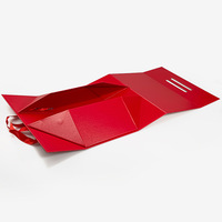 Nouvelle boîte pliante magnétique en papier avec grand logo personnalisé, emballage de luxe, boîte cadeau rigide en carton pliable