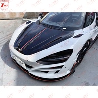 Z-ART 2017+ 720S M Style Capot avant en fibre de carbone sèche pour McLaren 720S, couvercle de coffre avant en fibre de carbone préimprégnée pour McLaren 720S