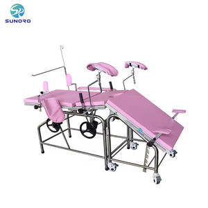 Fabrika toptan fiyat jinekolojik muayene yatak paslanmaz çelik jinekolojik işletim sandalye - Product Image 1