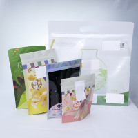 Fabrieksdirect verkochte plastic voedselverpakkingen, staande pouches, vochtbestendige zakken met geavanceerd ontwerp voor het sealen van snacks