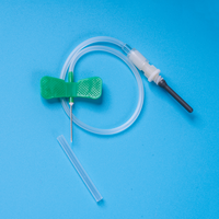 Kit de prélèvement sanguin vétérinaire avec ailette papillon flexible, tube transparent à retour rapide et tube de qualité médicale