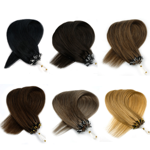 Cabello Liso Natural Virgen Remy Chino 100% al por Mayor con Micro Anillos, Cutícula Alineada, Doble Trama, Sin Caída, Color con Mechas - Product Image 6