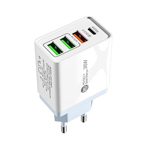 Caricatore - Caricatore USB-C da 36W con 3 porte USB e 1 tipo C, ricarica rapida, perfetto per dispositivi compatibili. - Product Image 1