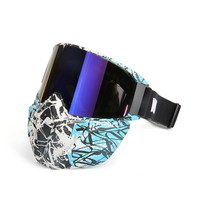 Masque de sport polarisé OEM ODM avec protection UV400, lunettes de moto tout-terrain à double lentille anti-rayures avec sangle réglable
