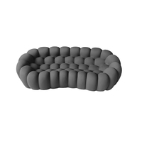 Fauteuil de relaxation moderne à bulles, fauteuil individuel de luxe en tissu pour petit appartement ou salon