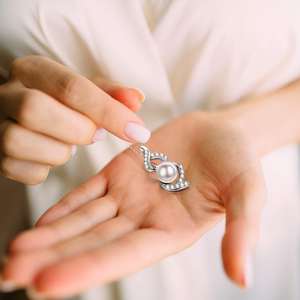 Infinity Freshwater Pearl Collar de plata esterlina 925 para mujeres <span class=keywords><strong>adolescentes</strong></span> - Product Image 6