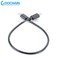 Kabel Data dan Pengisian Daya USB 5 Pin Tipe C ke Micro B PVC untuk Perangkat Port Micro, Ponsel Android, Laptop