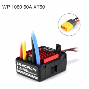 Authentischer Hobby Wing QuicRun WP 1060 60A 2-3S LiPo gebürsteter elektronischer Geschwindigkeit regler ESC 1/10 Touring Metal Plastic - Product Image 3
