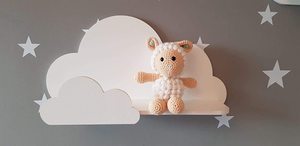 Chunlei OEM estante de pared plateau flottant abordable étagères de pépinière Trend Lab Cloud étagère murale - Product Image 3