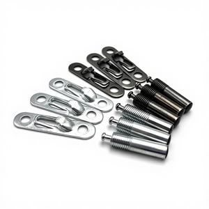Connecteur métallique robuste élastique deux-en-un pour étagère, armoire, meuble – Coulisse télescopique <span class=keywords><strong>invisible</strong></span> pour mobilier - Product Image 1