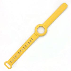 Pour AirTags Poignet Bande Couverture Confortable Doux Silicone Bracelet Bracelet Pour <span class=keywords><strong>Apple</strong></span> <span class=keywords><strong>AirTag</strong></span> Tracker Bracelet Anti-Perte Cas - Product Image 2