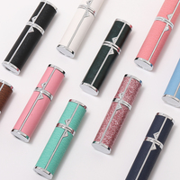 Atomiseur de parfum portable de luxe en aluminium de 5 ml avec logo personnalisé, flacon de parfum vide rechargeable pour voyage