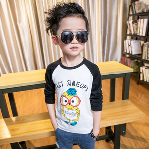 Importateurs de vêtements pour enfants en provenance d'usines chinoises, nouveaux t-shirts à manches longues pour garçons, design tendance - Product Image 2