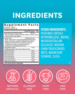 Capsules de suppléments probiotiques et prébiotiques pour femmes, marque privée OEM, mélange probiotique DE111, enzymes digestives, complexe botanique - Product Image 2