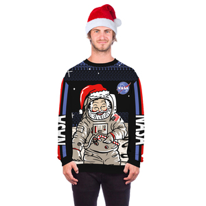 De alta calidad cómodo animal patrón de algodón de Navidad <span class=keywords><strong>hombre</strong></span> y mujer sudaderas con capucha - Product Image 4