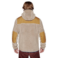 Veste Sherpa en polaire pour hommes avec logo brodé personnalisé de haute qualité OEM