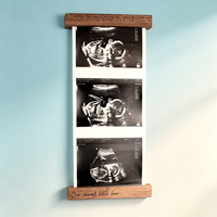 Bingkai Foto Sonogram Magnetik, Kenang-kenangan USG Bayi, Cinta pada Pandangan Pertama, Bingkai Foto USG