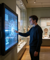 Téléviseur LED 75 pouces avec écran tactile interactif tout-en-un, fonctionnalités d'enseignement multi-touch personnalisables, Full HD, garantie de 3 ans