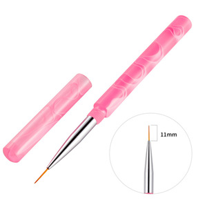 Pinceau ultra-fin pour nail art, poils en nylon, stylo de manucure avec capuchon, pour la peinture de détails sur ongles en gel, pinceau de décoration pour salon - Product Image 4