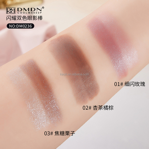 Kaqili Golden Gradual Change Shining Two Colors Eyeshadow Stick Larga Duración 2 en 1 Sparkle Highlight Stick - Product Image 4