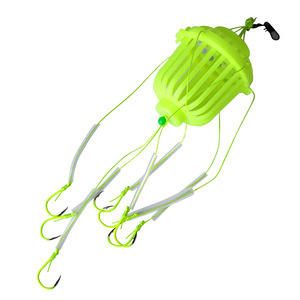 Ensemble de pêche à la carpe argenté phosphorescent Ise Ni avec hameçons explosifs multiples, accessoires de pêche en eau douce - Product Image 5