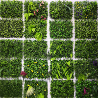Plantes et fleurs artificielles AAG, gazon artificiel anti-UV, décoration en plastique vert synthétique, décoration murale pour jardin, paysage, toile de fond