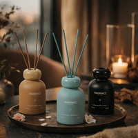 Diffuseur de parfum AIKUN Deluxe en coffret cadeau, marque privée, pour hôtel et maison, décoration élégante, ambiance fraîche, diffuseur à bâtonnets