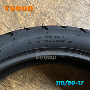 Pneus de moto de haute qualité, modèle neuf <span class=keywords><strong>110</strong></span>/80-17, <span class=keywords><strong>taille</strong></span> <span class=keywords><strong>110</strong></span> 80 17, directement de l'usine, pneus Vgood - Product Image 2