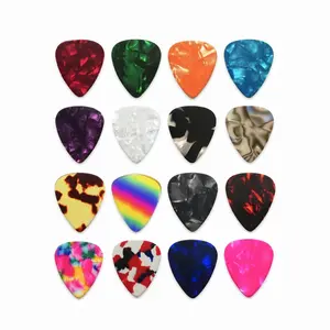 Cheerhas colorido perla celuloide personalizado Impresión de cualquier logotipo selecciones de guitarra