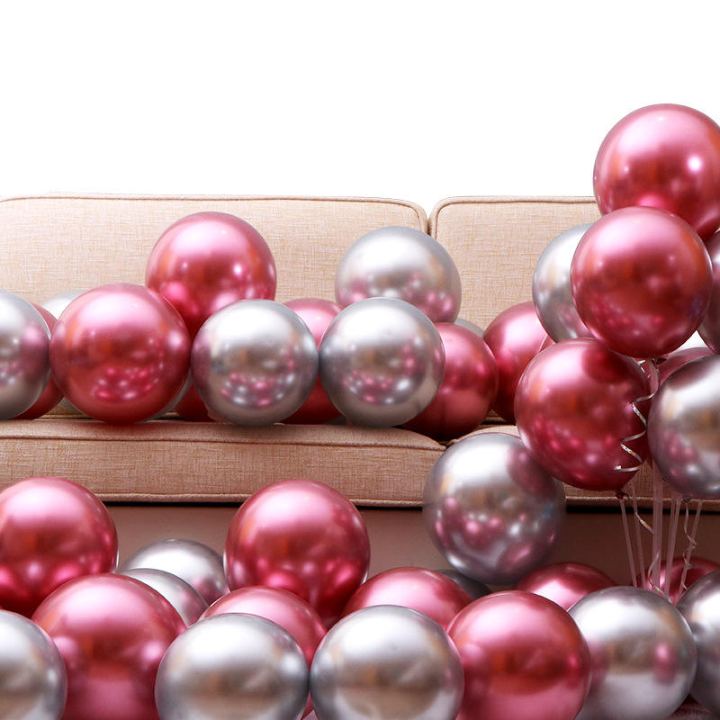 Balloons Wholesale 100% Latex Balloon Metallic Color Printable Helium Ballons