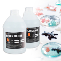 Résine époxy avec accessoires Résine époxy 3:1 cristal clair-Surface démoussante naturelle et lisse pour sculptures moyennes
