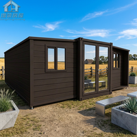 Unité conteneurisée moderne extensible de 30 pieds, abri modulaire mobile, logement préfabriqué en acier, poste de travail éloigné, logement pour camp minier, installation rapide