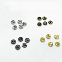 Mini bouton de couture 2 trous 5mm 6mm 7mm 8mm petits yeux ronds boucle en métal épais artisanat poupée jouet bébé vêtements boutons pour bricolage