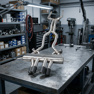 Car Performance Exhaust Pipes Muffler for BMW M3 M4 G80 G82 S58 <strong>3</strong>.0T Gatling Version <strong>Diffuser</strong> SUS304 Valvetronic Exhaust Catback - Product Image 5
