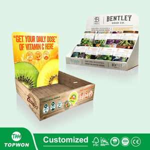 Estante de exhibición de cartón corrugado para frutas y verduras, estantes de papel para supermercado - Product Image 2