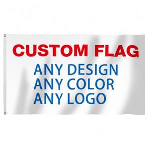 Drapeaux publicitaires d'extérieur pour la cour, bannières 90*150cm, sublimation RTS, drapeau personnalisé vierge - Product Image 5