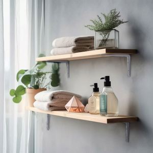 WEKIS Supports d'étagère pliants robustes en gros, épaissis, résistants à la rouille, triangulaires, pour applications de perçage et de charge lourde - Product Image 6