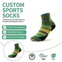 Chaussettes de course personnalisées pour hommes, chaussettes de course professionnelles d'été à compression à séchage rapide, chaussettes de marathon personnalisées