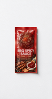 Sachet plastique personnalisé à trois soudures latérales pour sauce chili BBQ et petits condiments – Emballage pour assaisonnements