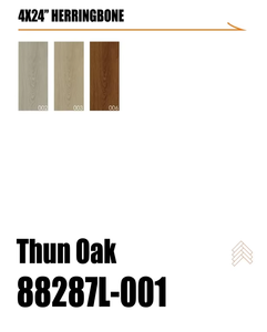 Film/membrane décorative en vinyle PVC Romeroca pour revêtements de sol SPC, stratifiés et meubles, motif chevrons imitation chêne - Product Image 2