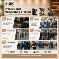 Ensemble complet d'équipements de gym SK pour centre de remise en forme, club, hôtel, machines d'entraînement de force et cardio, solution tout-en-un