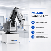 Brazo Robótico Colaborativo MG400 con Controlador Integrado, Cobot de Escritorio para Clasificación, Carga y Descarga de Productos Electrónicos en Líneas de Producción