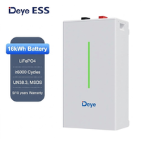 Batterie DEYE 16 kWh SE-F1616kwh Basse Tension 51.2V 314Ah LiFePO4, plus de 6000 cycles, avec écran, pour usage domestique - PROMOTION EXCEPTIONNELLE