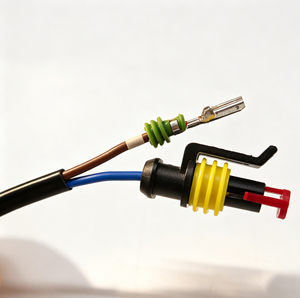 IP66 Koperen Contacten Nylon Behuizing Rechthoekig 12V 220A Kabelboom Aangepaste 2/3-pins Vrouwelijke Adapter Kabelset Afgedicht Waterdicht - Product Image 2